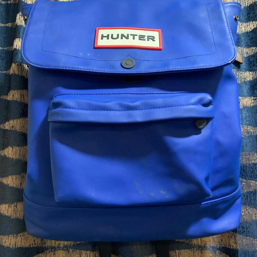 Hunter Blue Backpack with Durable Design